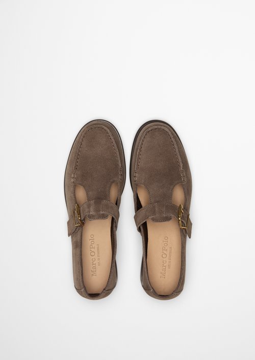 Mary-Jane loafer model Fiona — Faded Brown