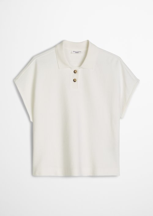 Polo shirt wide — Silky White
