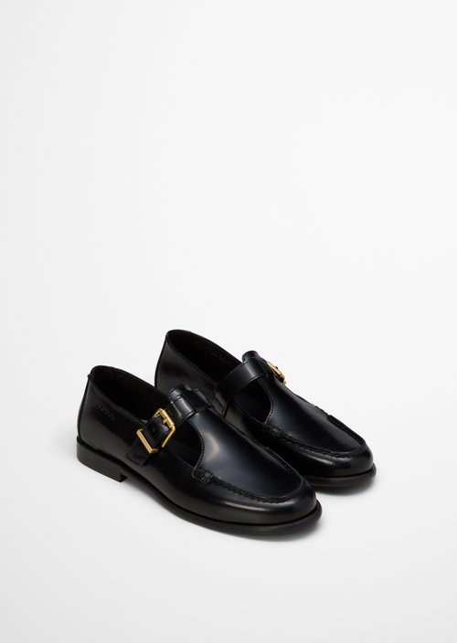 Mary-Jane loafer model Fiona — Black