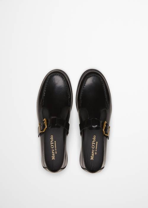 Mary-Jane Loafer Model Fiona Black in Ansicht von oben