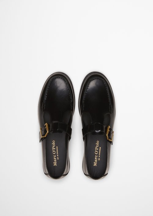 Mary-Jane loafer model Fiona — Black