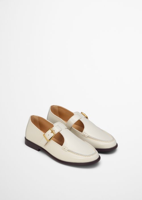 Mary-Jane loafer model Fiona — Raw Cotton
