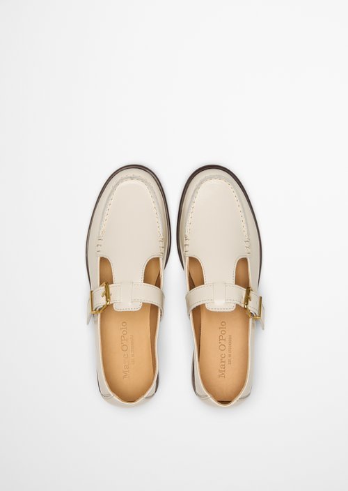 Mary-Jane loafer model Fiona — Raw Cotton