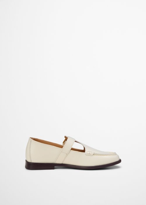Mary-Jane loafer model Fiona — Raw Cotton