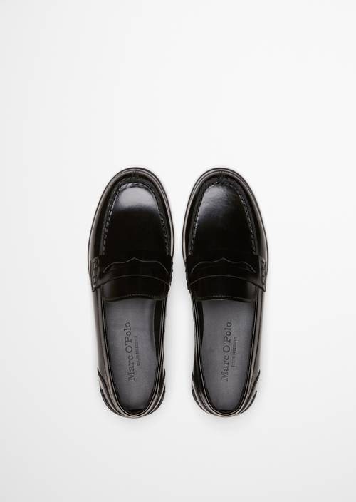 Penny-Loafer Model Fiona Black in Ansicht von oben