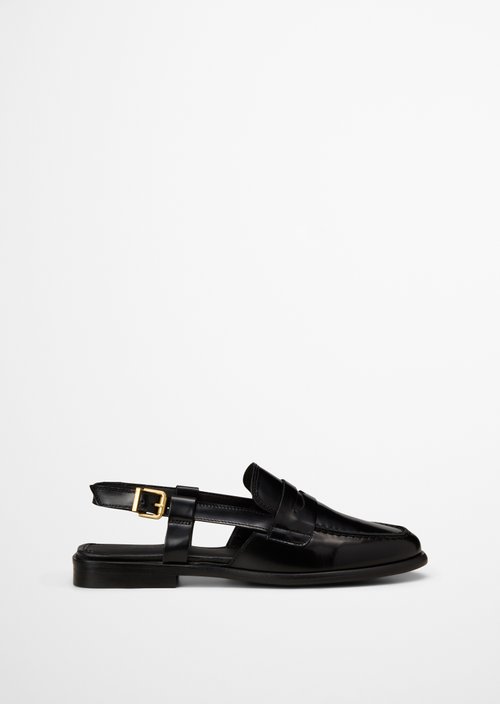 Loafer sandal model Fiona — Black