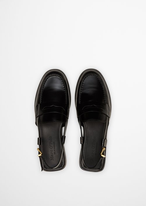 Loafer sandal model Fiona — Black