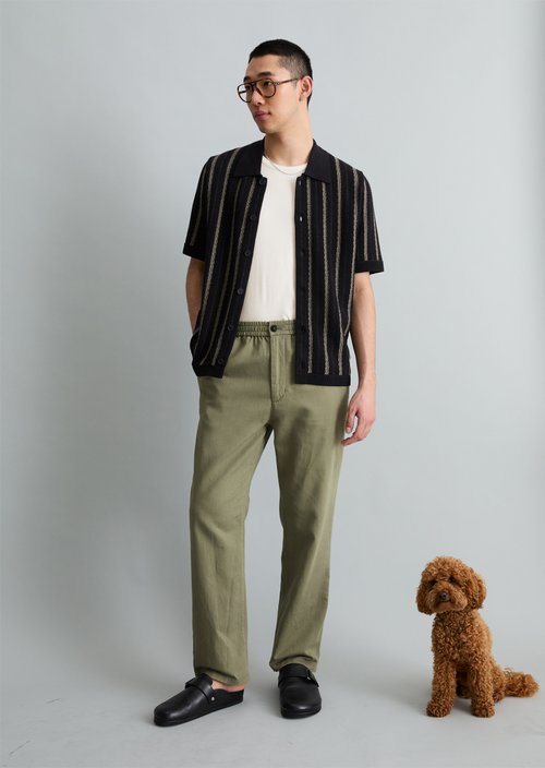Pants model Malte relaxed — Chalky Sage