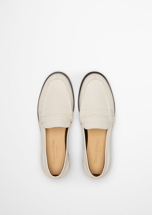 Penny loafer model Fiona — Grey Silk