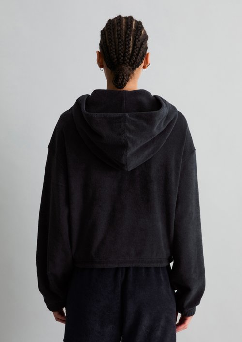 Relaxed terrycloth jacket — Blue Depths