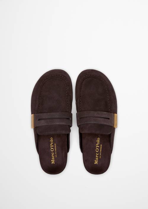 Mule Model Floria Burnt Coffee in Ansicht von oben