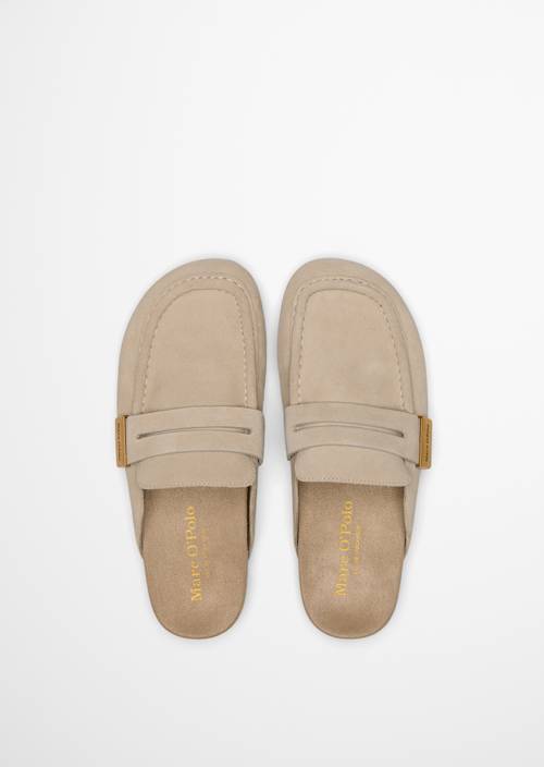 Mule Model Floria Dusty Sand in Ansicht von oben