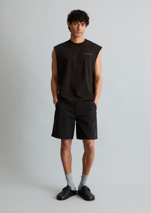 Crayfish Capsule Tank Top — Black
