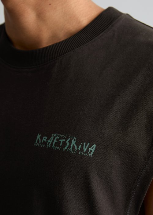 Crayfish Capsule Tank Top — Black