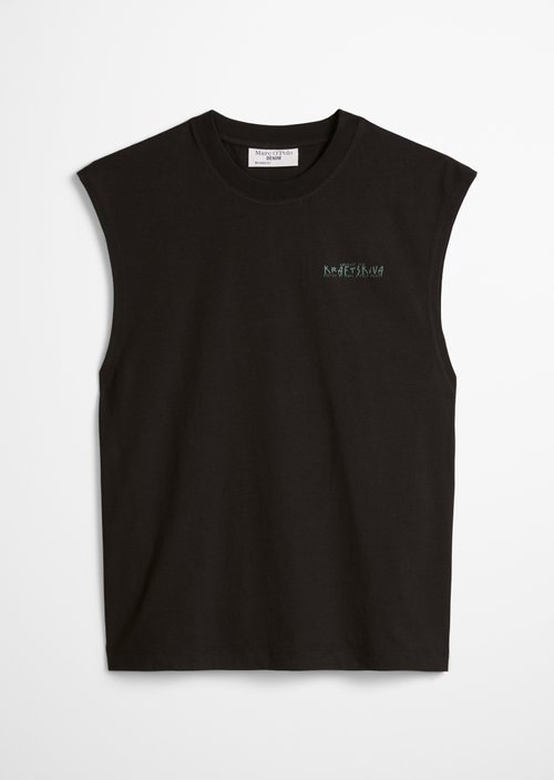 Crayfish Capsule Tank Top — Black