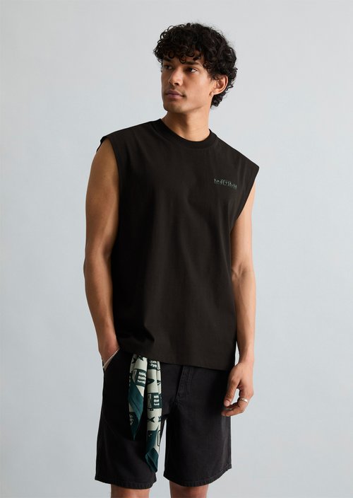 Crayfish Capsule Tank Top — Black
