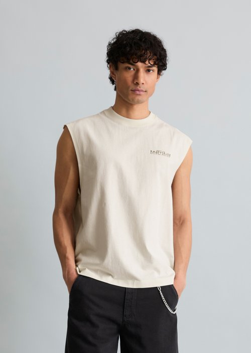 Crayfish Capsule Tank Top — Silky White