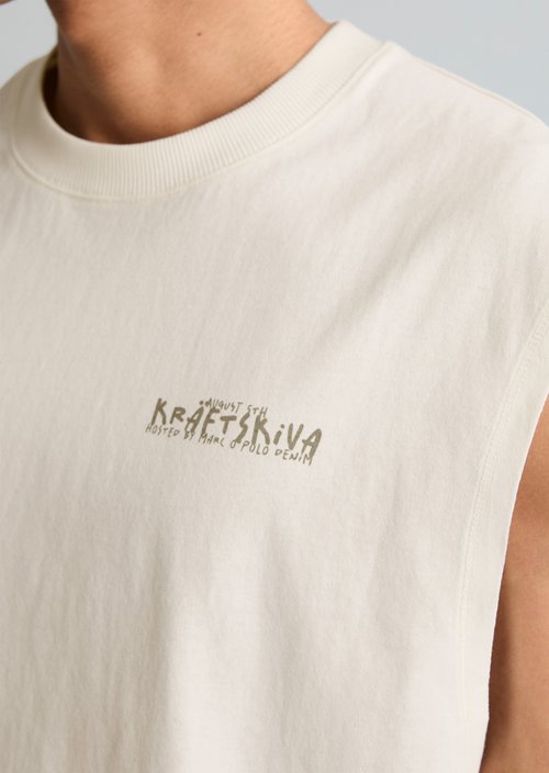 Crayfish Capsule Tank Top — Silky White