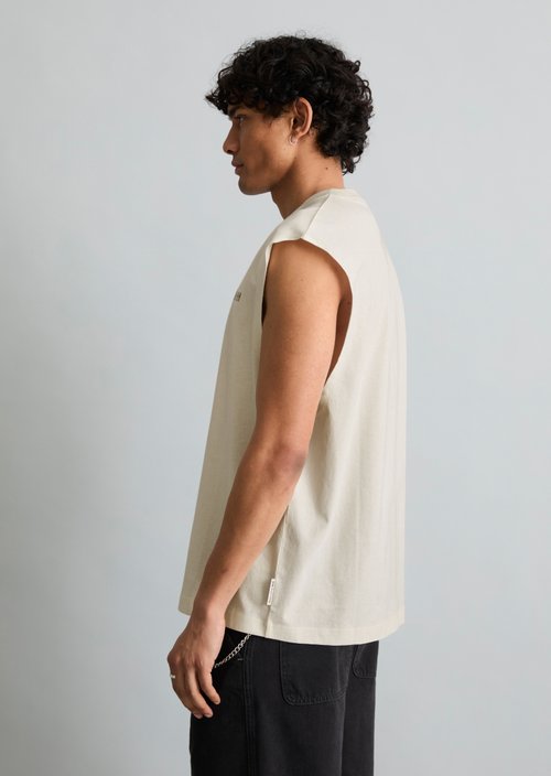 Crayfish Capsule Tank Top — Silky White