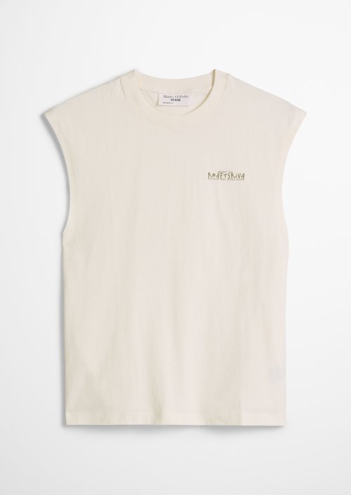 Crayfish Capsule Tank Top — Silky White