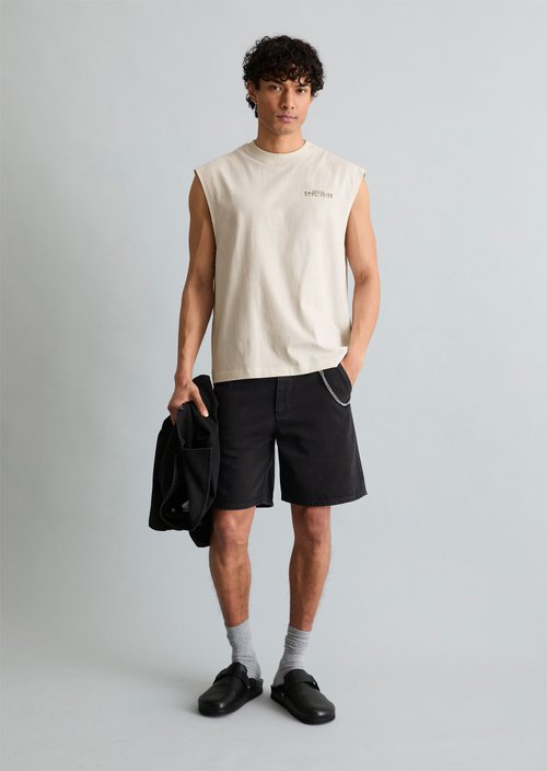 Crayfish Capsule Tank Top — Silky White