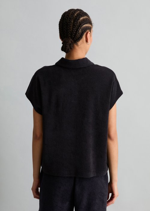 DfC terry cloth polo shirt relaxed — Blue Depths