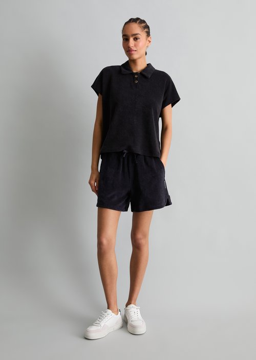 DfC terry cloth polo shirt relaxed — Blue Depths