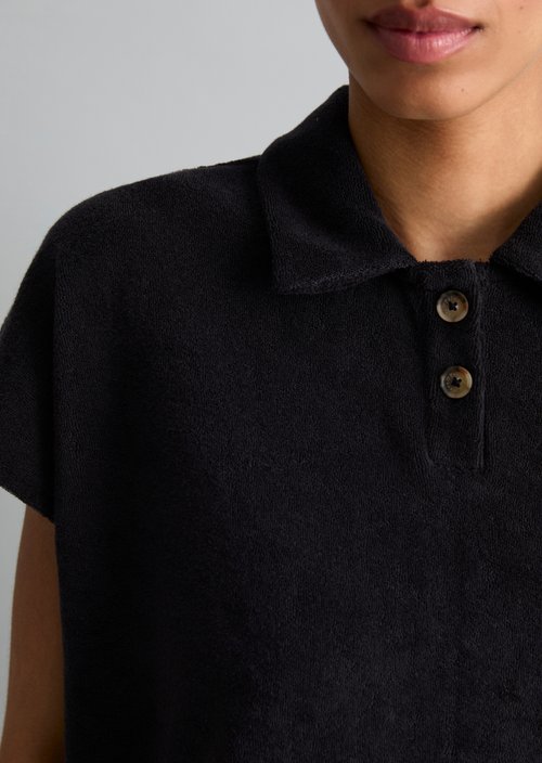 DfC terry cloth polo shirt relaxed — Blue Depths