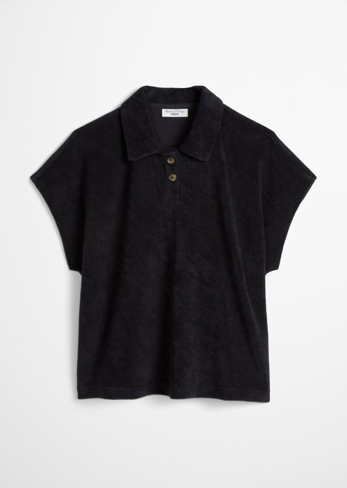 DfC terry cloth polo shirt relaxed — Blue Depths