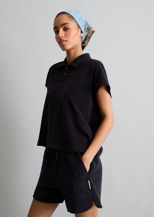 DfC terry cloth polo shirt relaxed — Blue Depths