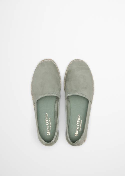 Sandalia alpargata modelo Gem Calm Sage en vista superior