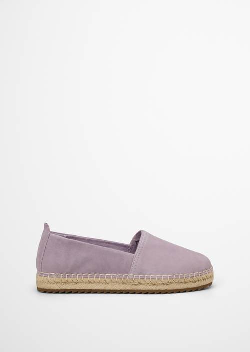 Sandalia alpargata modelo Gem Dusty Lavender vista exterior del zapato derecho