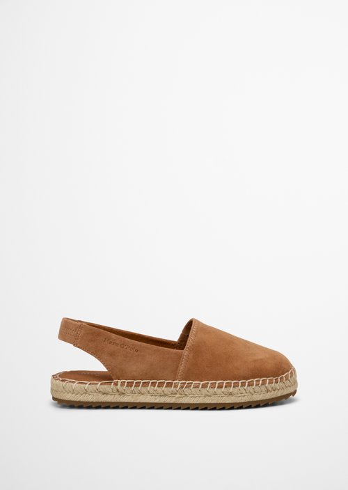 Slingback espadrilles model Gem — Cognac