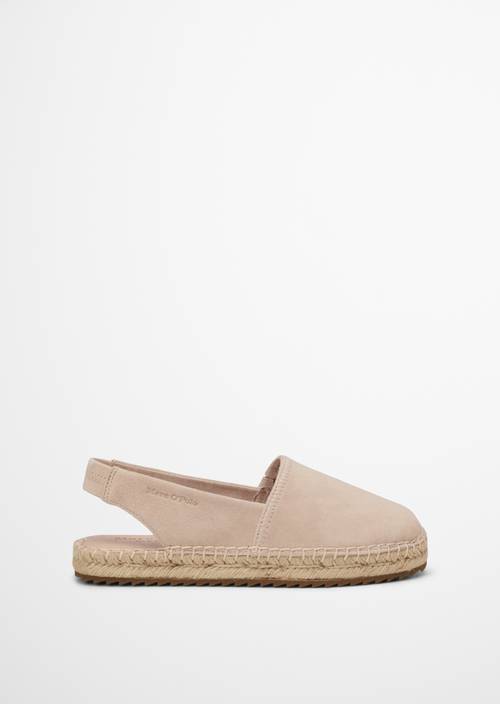Slingback espadrilles model Gem Sand rechter schoen buitenaanzicht