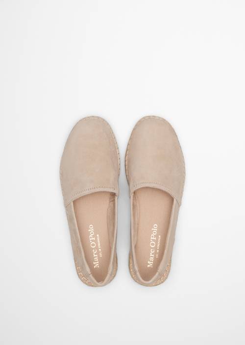 Slingback espadrilles model Gem Sand in bovenaanzicht