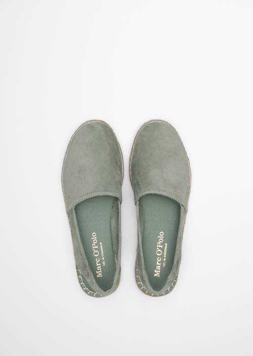 Slingback espadrilles model Gem Calm Sage in bovenaanzicht