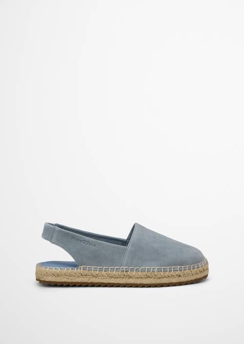 Slingback espadrilles model Gem Light Blue rechter schoen buitenaanzicht