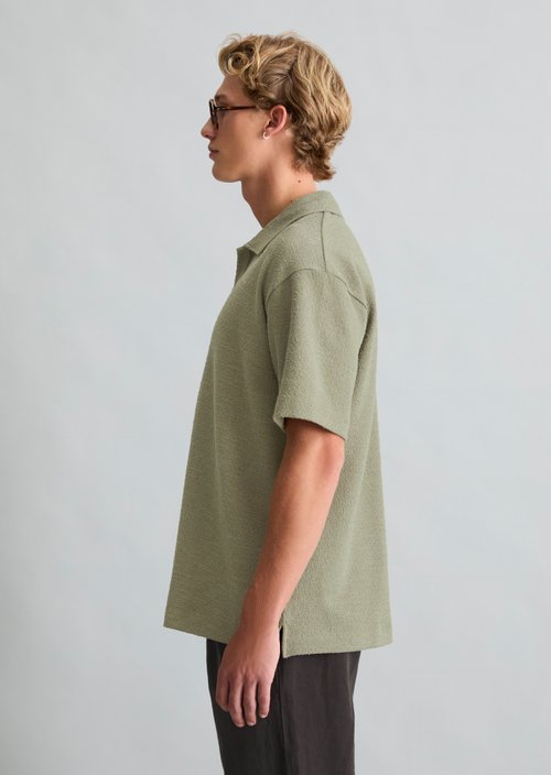 Relaxed polo shirt — Chalky Sage