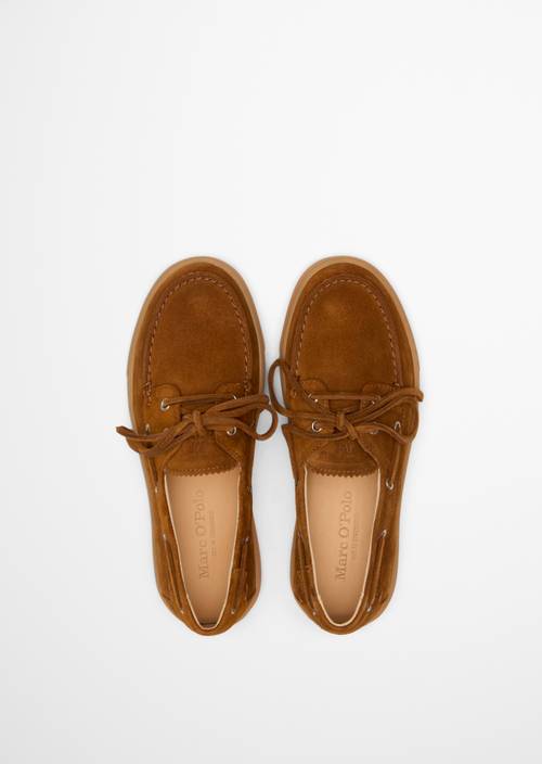 Bootsschuh Model Kara Cognac in Ansicht von oben