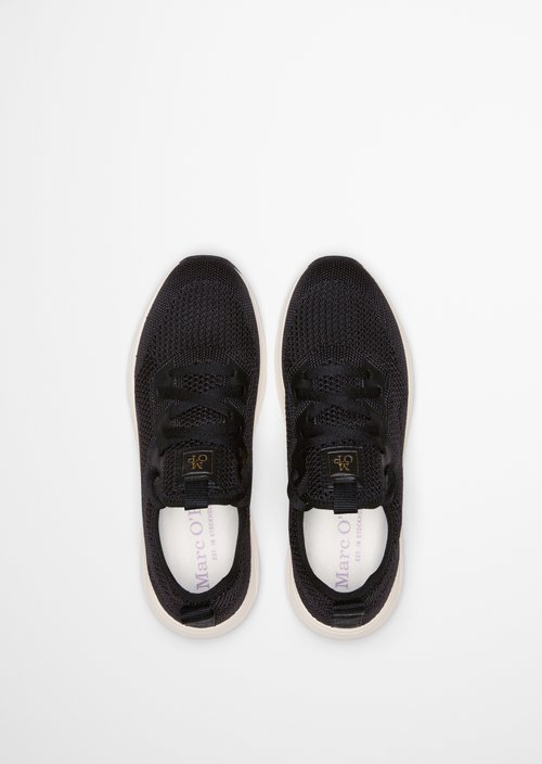 Knitted sneaker model Leila — Black