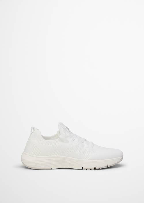 Knitted sneaker model Leila White right shoe outer view