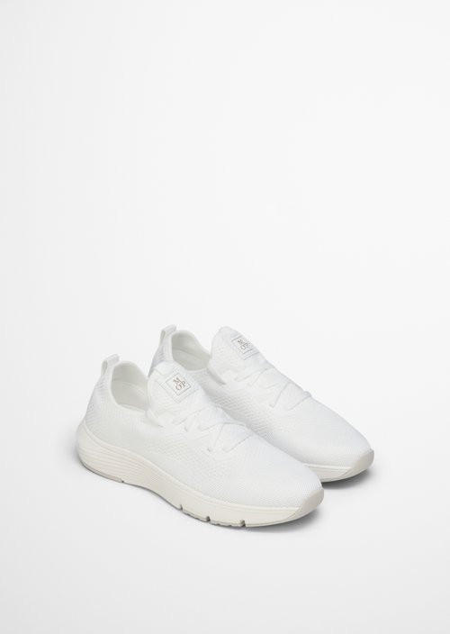 Knitted sneaker model Leila — White