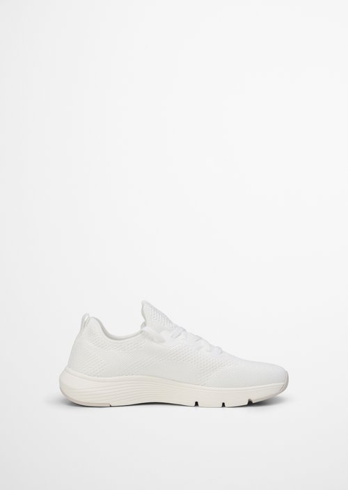 Knitted sneaker model Leila — White
