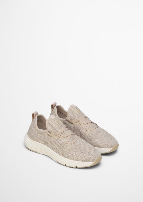 Knitted sneaker model Leila — Sand Melange