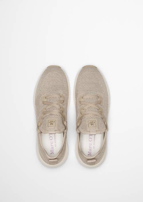 Knitted sneaker model Leila Sand Melange in top view