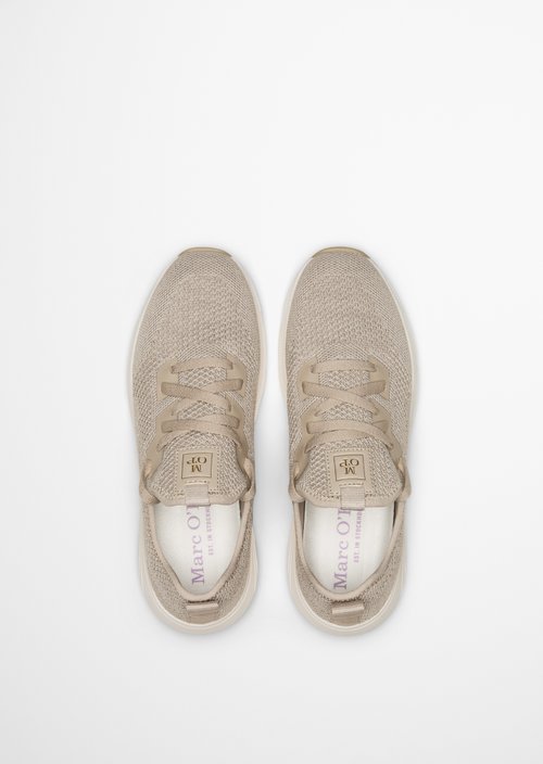 Knitted sneaker model Leila — Sand Melange
