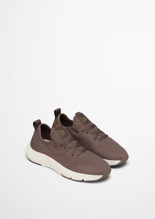 Knitted sneaker model Leila — Dark Nickle