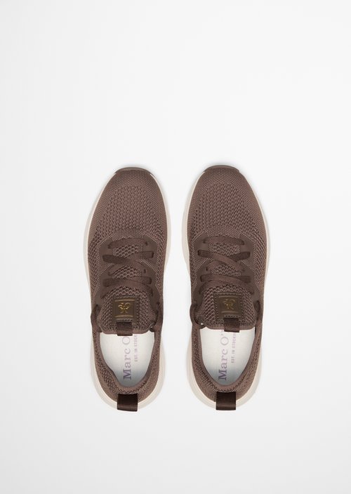 Knitted sneaker model Leila — Dark Nickle