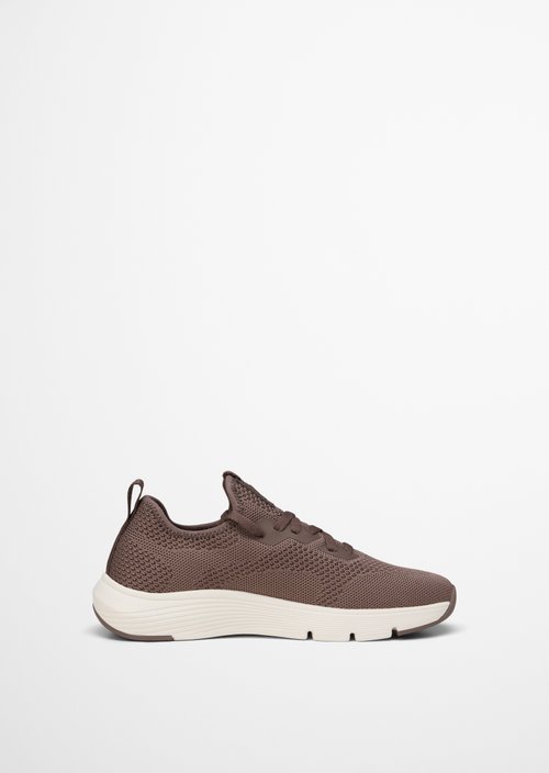 Knitted sneaker model Leila — Dark Nickle