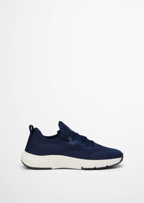 Knitted sneaker model Leila True Navy right shoe outer view